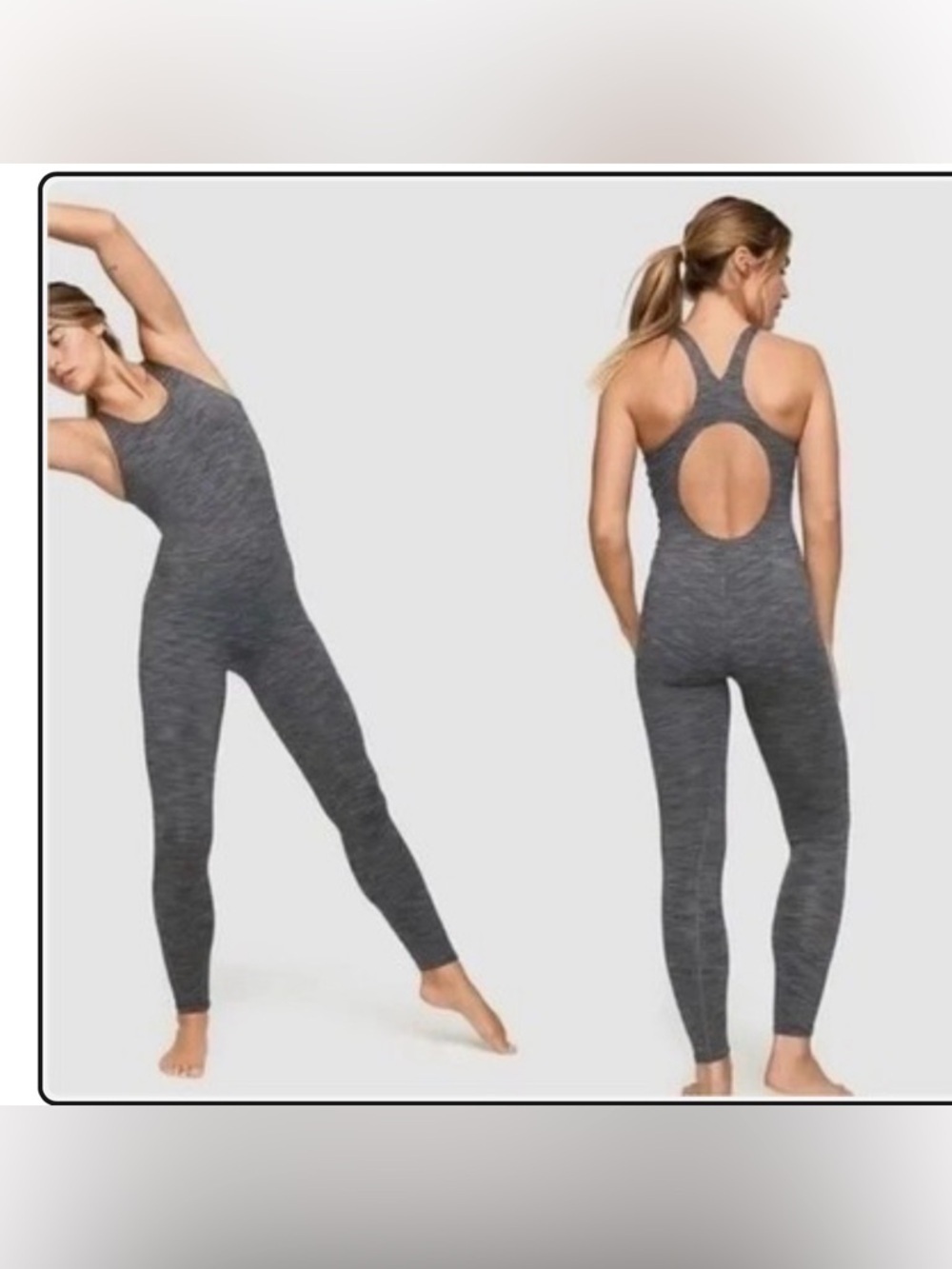 Outdoor voices freeform unitard charcoal